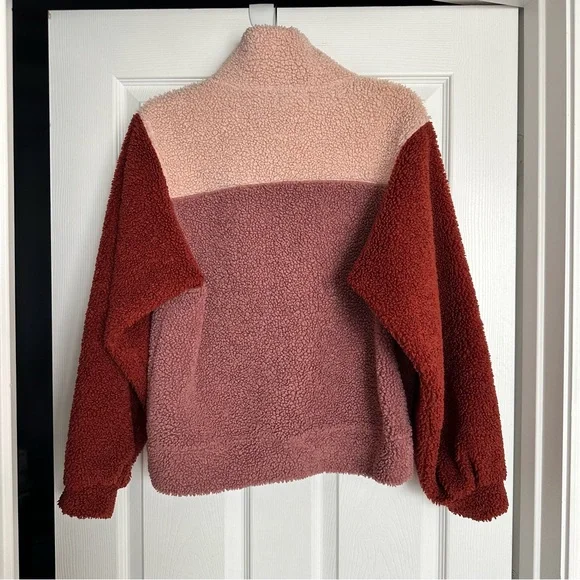 Universal threads color block Sherpa quarter zip - xs - Picture 4 of 4